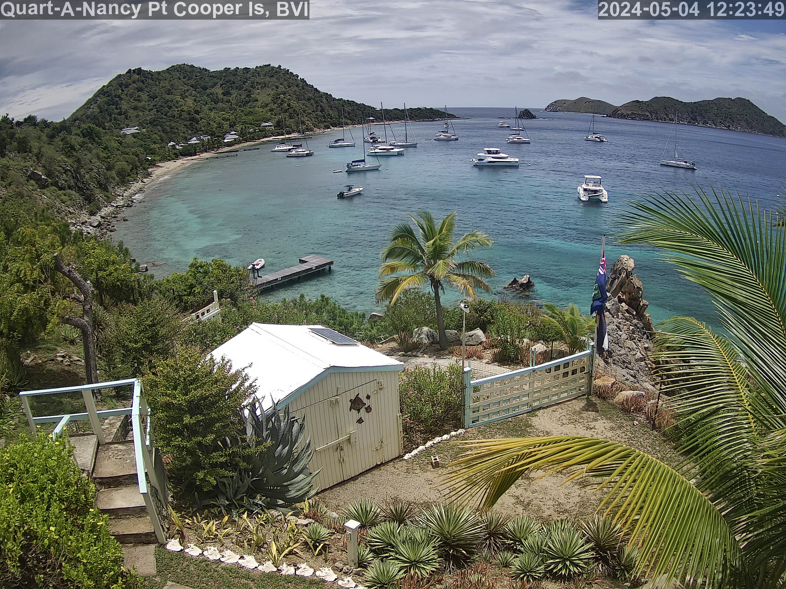 Cooper Island webcam - Quart-A-Nancy Point  webcam, Cooper Island, Cooper Island